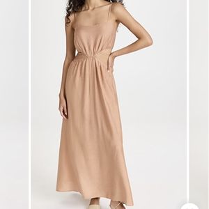 Moon River cut out maxi dress in terracotta Sz. large NWT